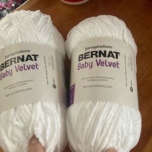 NIW Yarnspiration Bernat Baby Velvet Yarn